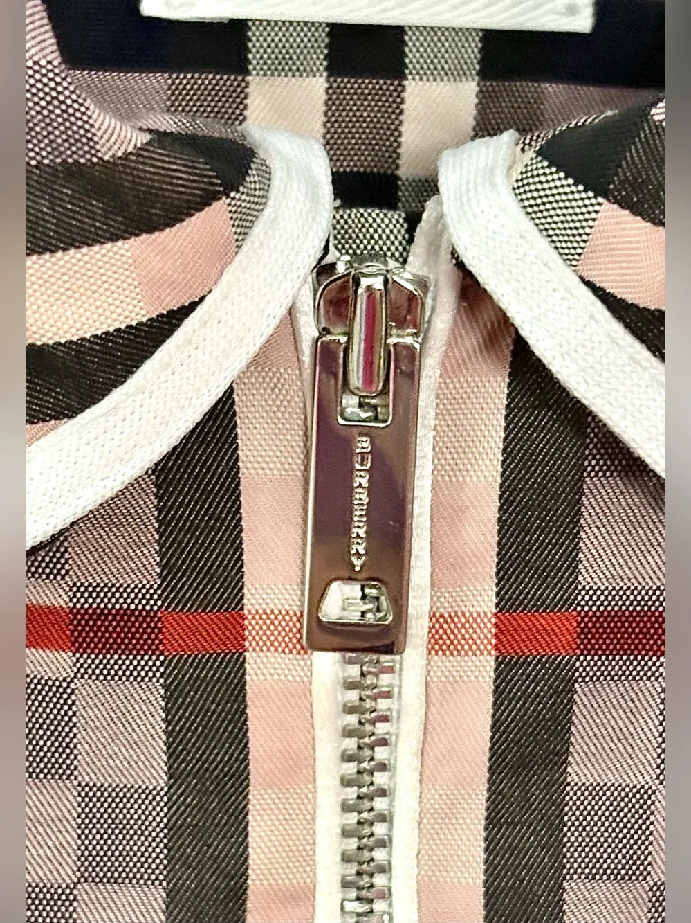Burberry Girl's Carlotta Checkerboard Plaid Collared Sleeveless Dress size 10Y